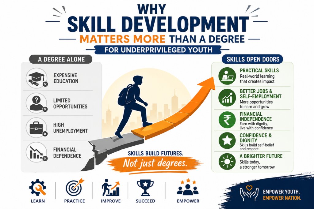 Why Skill Development Matters More Than a Degree for Underprivileged Youth Why Skill Development Matters More Than a Degree for Underprivileged Youth